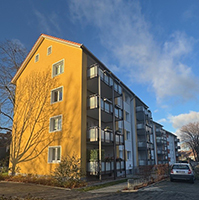 Wärmedämmfassade, Mineralwolldämmung und mineralischer Oberputz