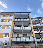 Wärmedämmfassade, Mineralwolldämmung und mineralischer Oberputz